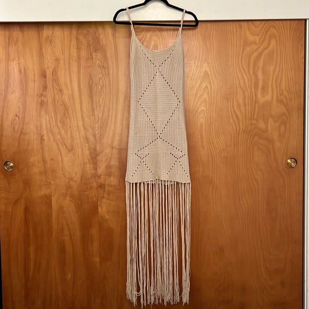Avi Maxi Dress in Natural - Worn once